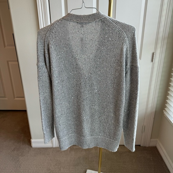 JCrew Sequin V-neck cardigan sweater. Size Small - Picture 7 of 8
